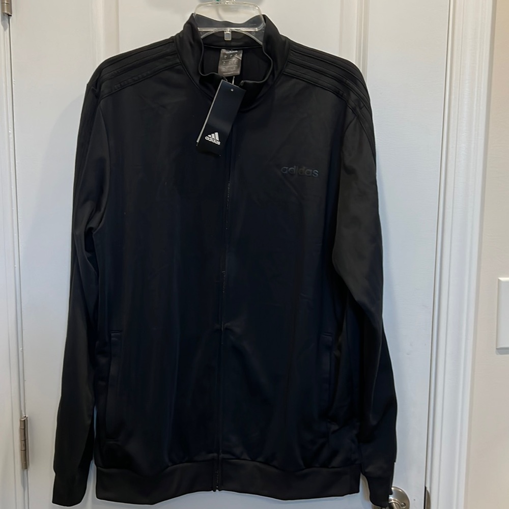 Black Adidas Zip Up Lightweight Running Jacket. Size XL. NWT!  Mens